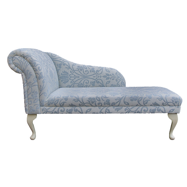 Blue Pattern Chaise | chaise longue chair in a medallion blue pattern fabric ebay Blue Pattern Chaise | chaise longue chair in a medallion blue pattern fabric ebay